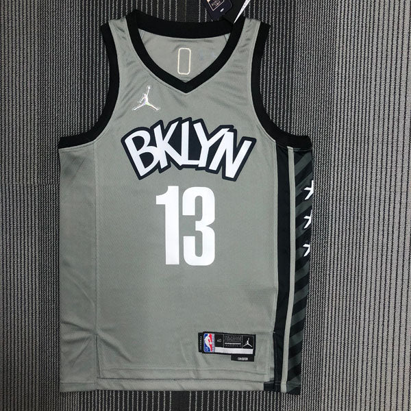 Regata  Brooklyn Nets Edição 75 anos 21/22 James Harden Cinza
