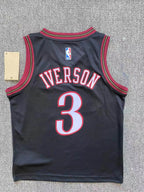 Regata Infantil Philadelphia 76ers Allen Iverson Preta