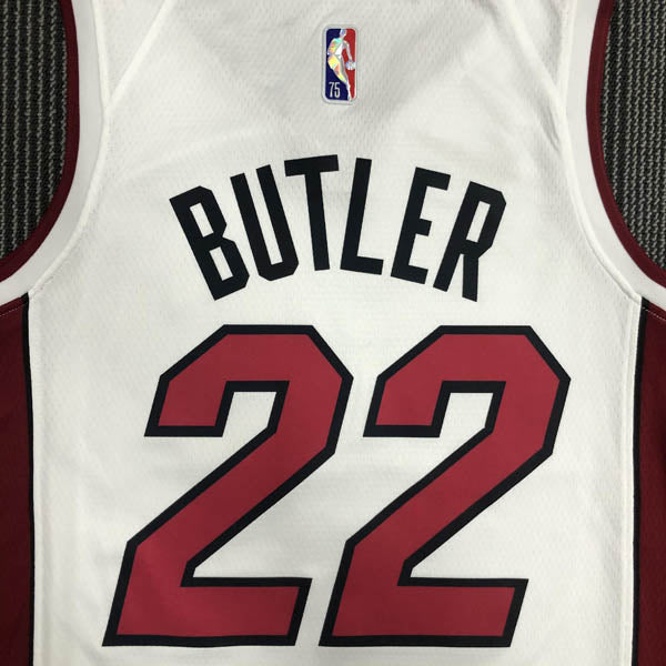 Regata  Miami Heat Association Edição 75 anos Jimmy Butler Branca