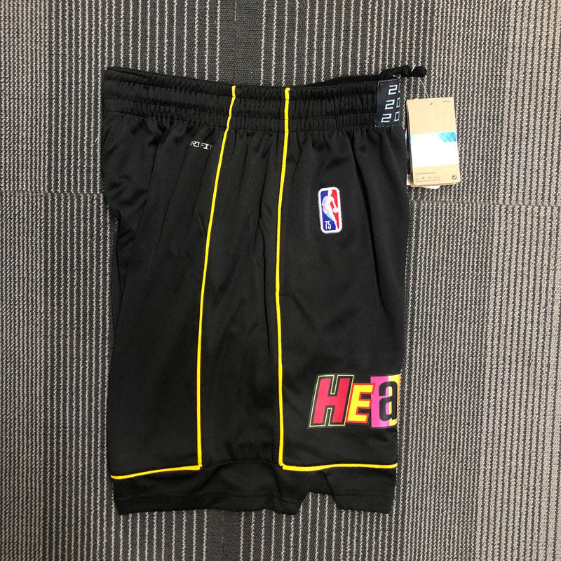 Short  Miami Heat City Edição 75 anos 21/22 Preto