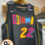 Regata  Miami Heat City Edição 75 anos Jimmy Butler Preta