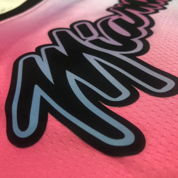 Regata  Miami Heat City Edition 20/21 Dwayne Wade Rosa e Azul