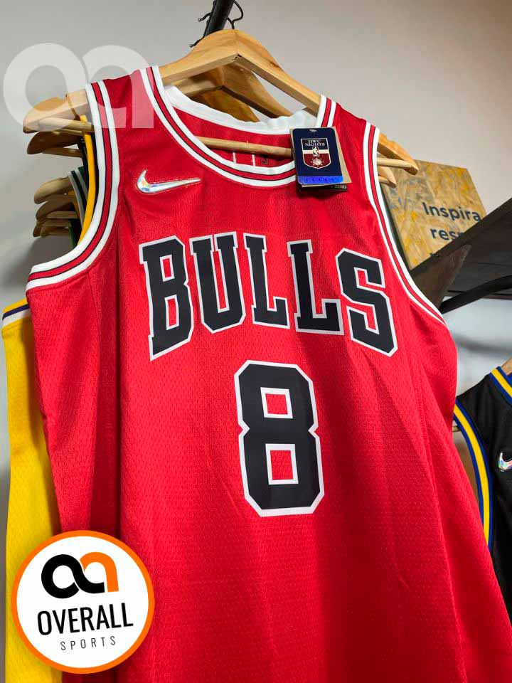 Regata  Chicago Bulls Icon Edição 75 anos Zach LaVine Vermelha