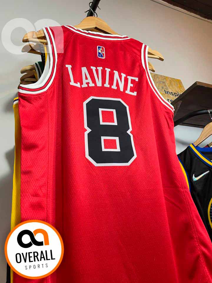 Regata  Chicago Bulls Icon Edição 75 anos Zach LaVine Vermelha