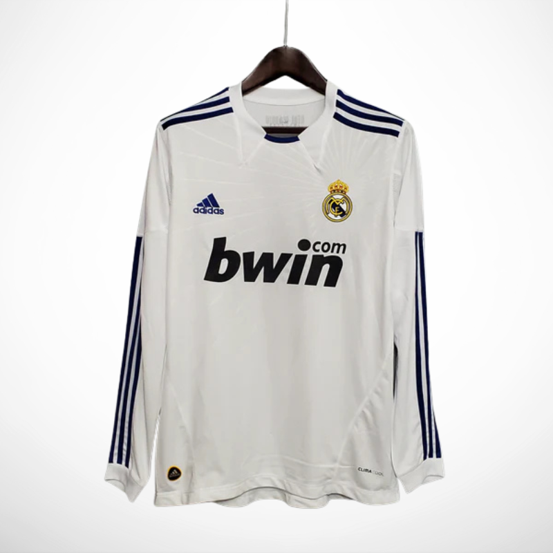 Camisa Real Madrid Titular 10/11 - Versão Retrô Manga Longa