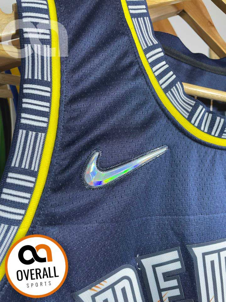 Regata  Memphis Grizzlies City Edição 75 anos Ja Morant Azul