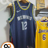 Regata  Memphis Grizzlies City Edição 75 anos Ja Morant Azul