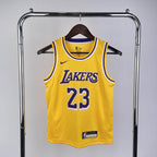 Regata Infantil  Los Angeles Lakers LeBron James 23 Amarela
