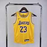 Regata Infantil  Los Angeles Lakers LeBron James 23 Amarela