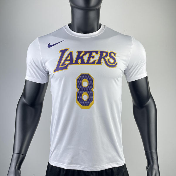 Camiseta  Los Angeles Lakers Kobe Bryant 8 DRI-FIT Branca