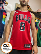 Regata  Chicago Bulls Icon Edição 75 anos Zach LaVine Vermelha
