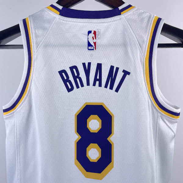 Regata Infantil  Los Angeles Lakers Kobe Bryant 8 Branca