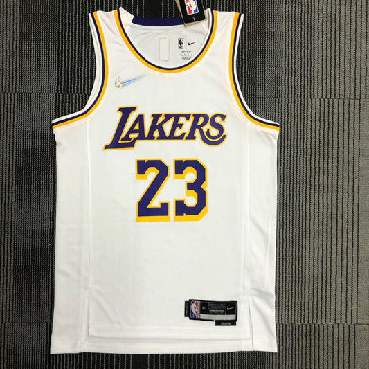 Regata  Los Angeles Lakers Edição 75 anos LeBron James 23 Branca