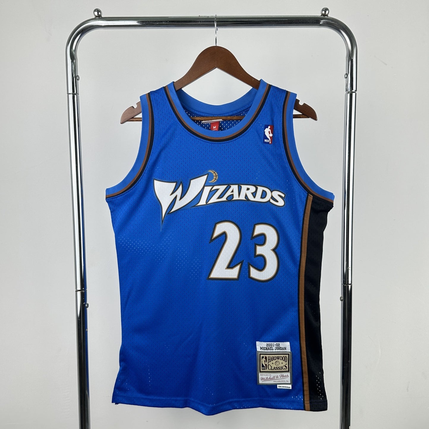 Regata Wizards Retrô Mitchell & Ness 2001/2002 Michael Jordan Azul