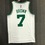 Regata  Boston Celtics Edição 75 anos 21/22 Jaylen Brown Branca