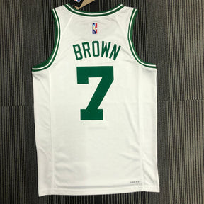 Regata  Boston Celtics Edição 75 anos 21/22 Jaylen Brown Branca