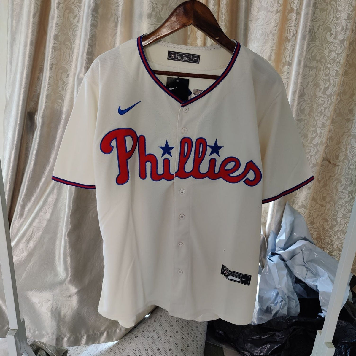 Camisa MLB Philadelphia Phillies Creme Torcedor