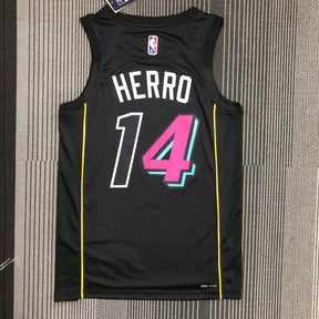 Regata  Miami Heat City Edição 75 anos Tyler Herro Preta