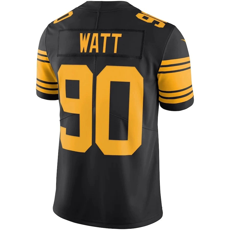 Camisa Pittsburgh Steelers T.J Watt Color Rush Vapor Preta