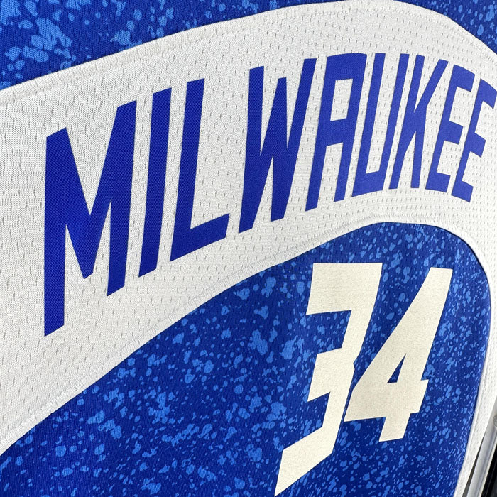 Regata  Milwaukee Bucks City Edition 23/24 Giannis Antetokounmpo Azul
