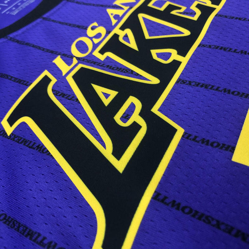 Regata  Los Angeles Lakers City Edition 18/19 Kobe Bryant 8 Roxa
