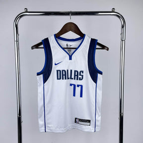 Regata Infantil  Dallas Mavericks Luka Doncic Branca