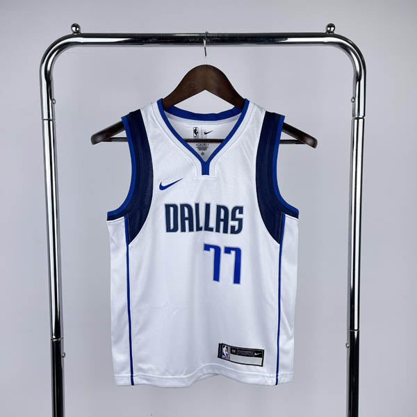 Regata Infantil  Dallas Mavericks Luka Doncic Branca