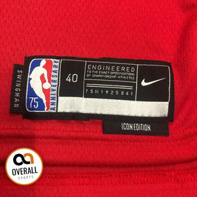 Regata  Chicago Bulls Icon Edição 75 anos Michael Jordan Vermelha