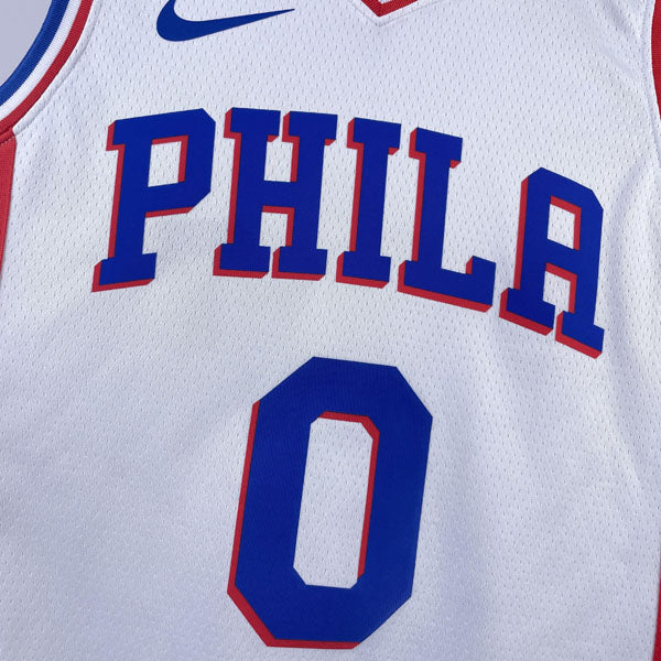 Regata  Philadelphia 76ers Association Edition 23/24 Tyrese Maxey Branca
