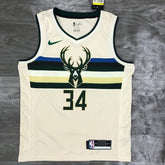 Regata  Milwaukee Bucks City Edition 18/19 Giannis Antetokounmpo Creme