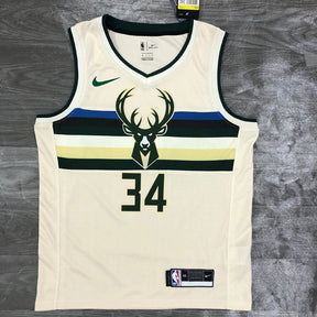Regata  Milwaukee Bucks City Edition 18/19 Giannis Antetokounmpo Creme