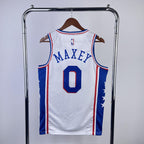 Regata  Philadelphia 76ers Association Edition 23/24 Tyrese Maxey Branca