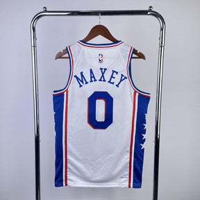 Regata  Philadelphia 76ers Association Edition 23/24 Tyrese Maxey Branca