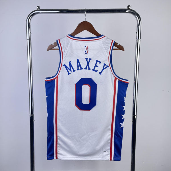 Regata  Philadelphia 76ers Association Edition 23/24 Tyrese Maxey Branca
