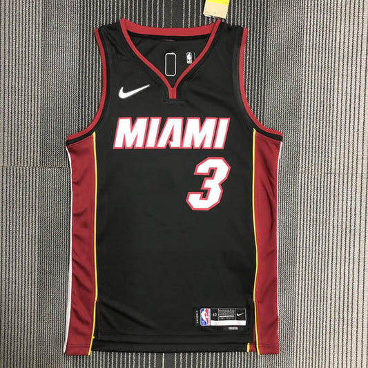 Regata  Miami Heat Icon Edição 75 anos Dwayne Wade Preta