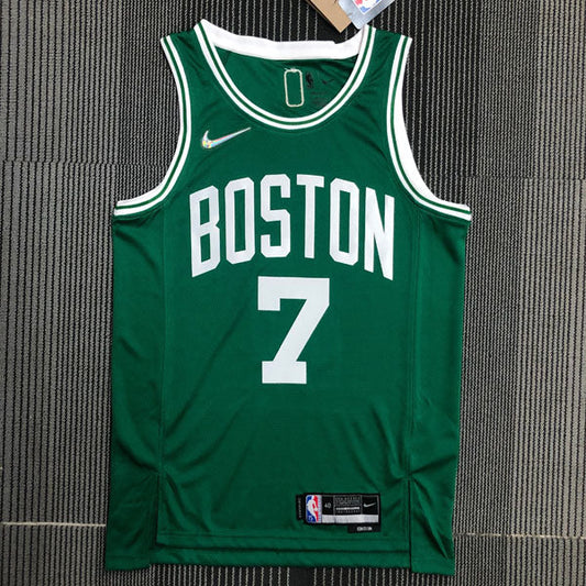 Regata  Boston Celtics Edição 75 anos 21/22 Jaylen Brown Verde