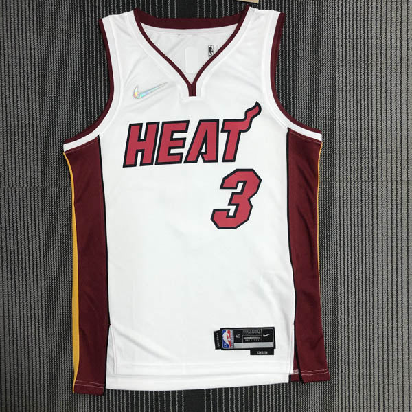 Regata  Miami Heat Association Edição 75 anos Dwayne Wade Branca