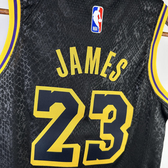 Regata Infantil  Los Angeles Lakers LeBron James 23 Preta