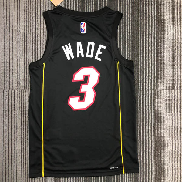Regata  Miami Heat City Edição 75 anos Dwayne Wade Preta