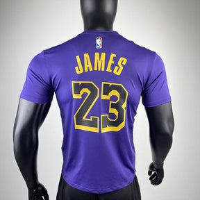 Camiseta  Los Angeles Lakers LeBron James 23 DRI-FIT Roxa