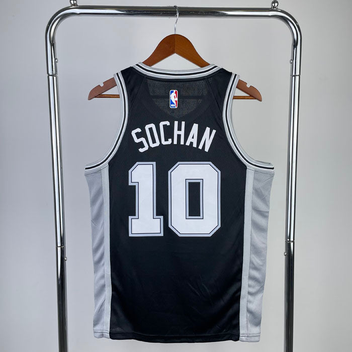 Regata  San Antonio Spurs 23/24 Jeremy Sochan Preta