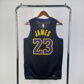 Regata  Los Angeles Lakers City Edition 23/24 LeBron James Preta