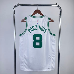 Regata  Boston Celtics Association Edition 24/25 Kristaps Porzingis Branca