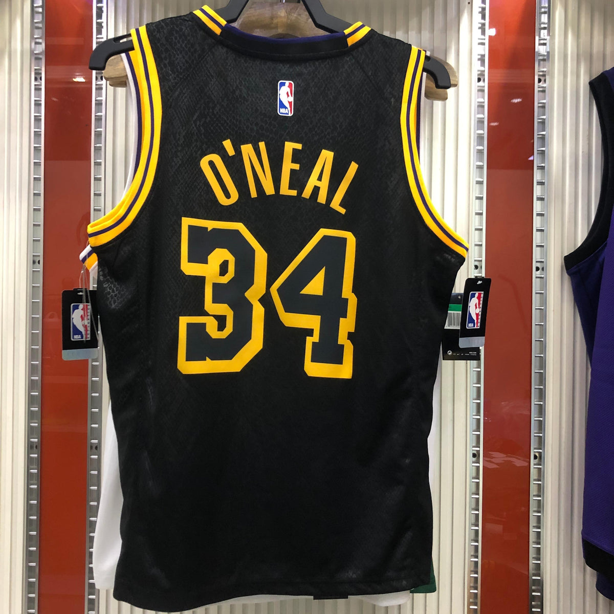 Regata  Los Angeles Lakers Black Mamba Shaquille O'Neal Preta