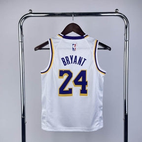 Regata Infantil  Los Angeles Lakers Kobe Bryant 24 Branca