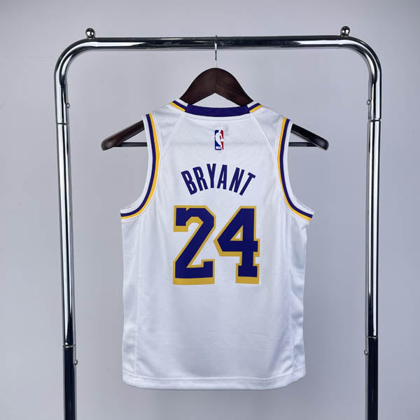 Regata Infantil  Los Angeles Lakers Kobe Bryant 24 Branca