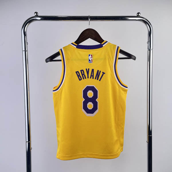 Regata Infantil  Los Angeles Lakers Kobe Bryant 8 Amarela
