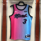 Regata  Miami Heat City Edition 20/21 Dwayne Wade Rosa e Azul