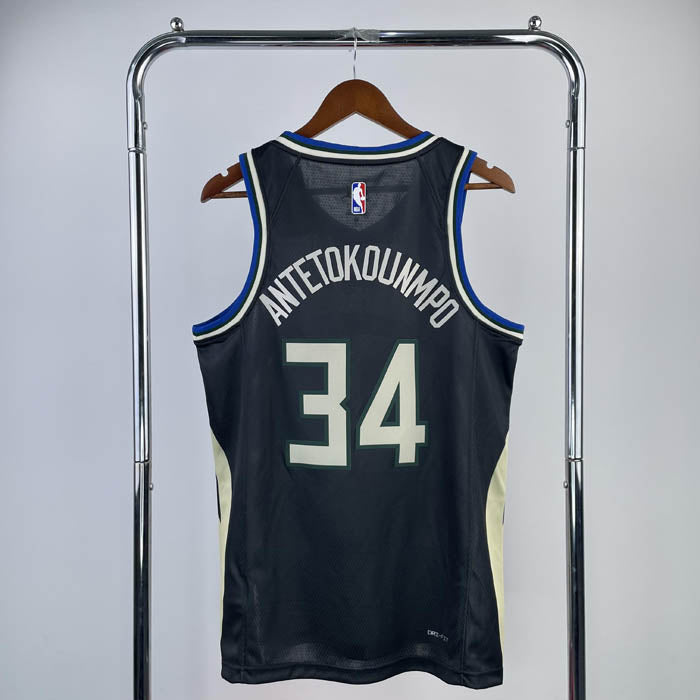 Regata Milwaukee Bucks Statement Edition 22/23 Giannis Antetokounmpo Preta