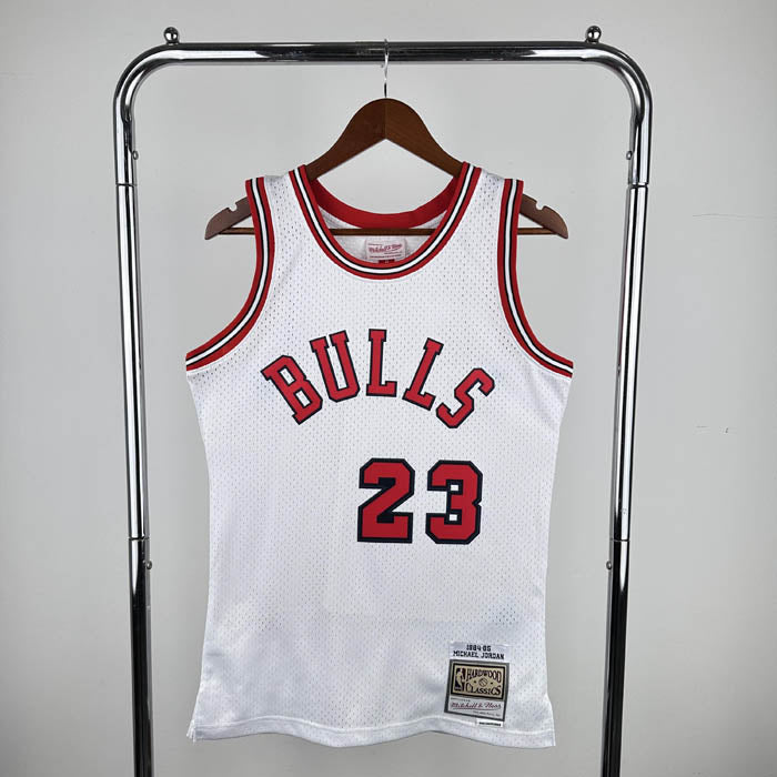 Regata Chicago Bulls Retrô Mitchell & Ness 1984/1985 Michael Jordan Branca